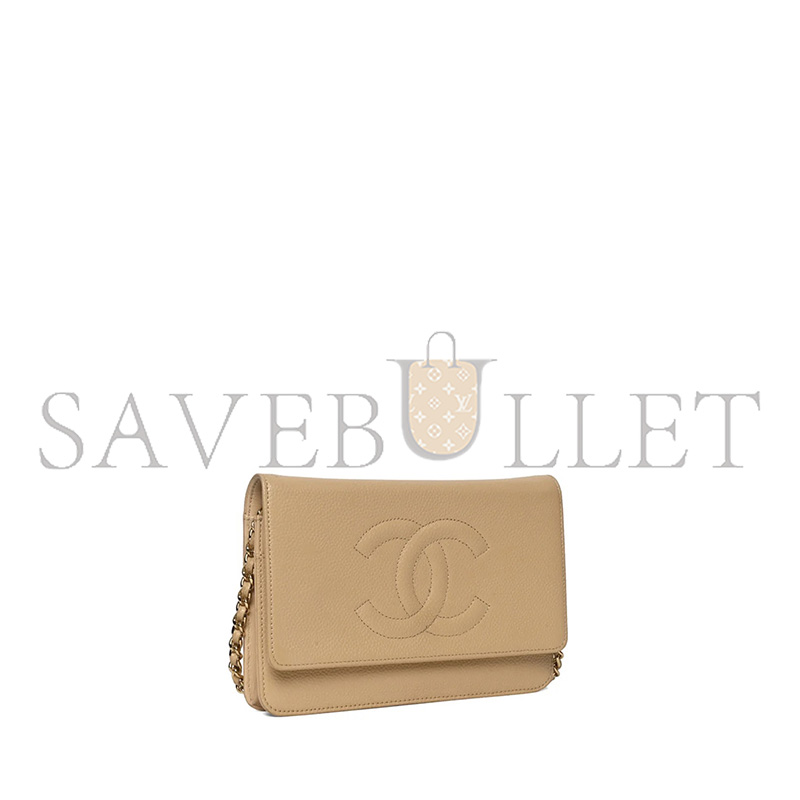 CHANEL CAVIAR TIMELESS WALLET ON CHAIN (19*12.5*3.5cm)